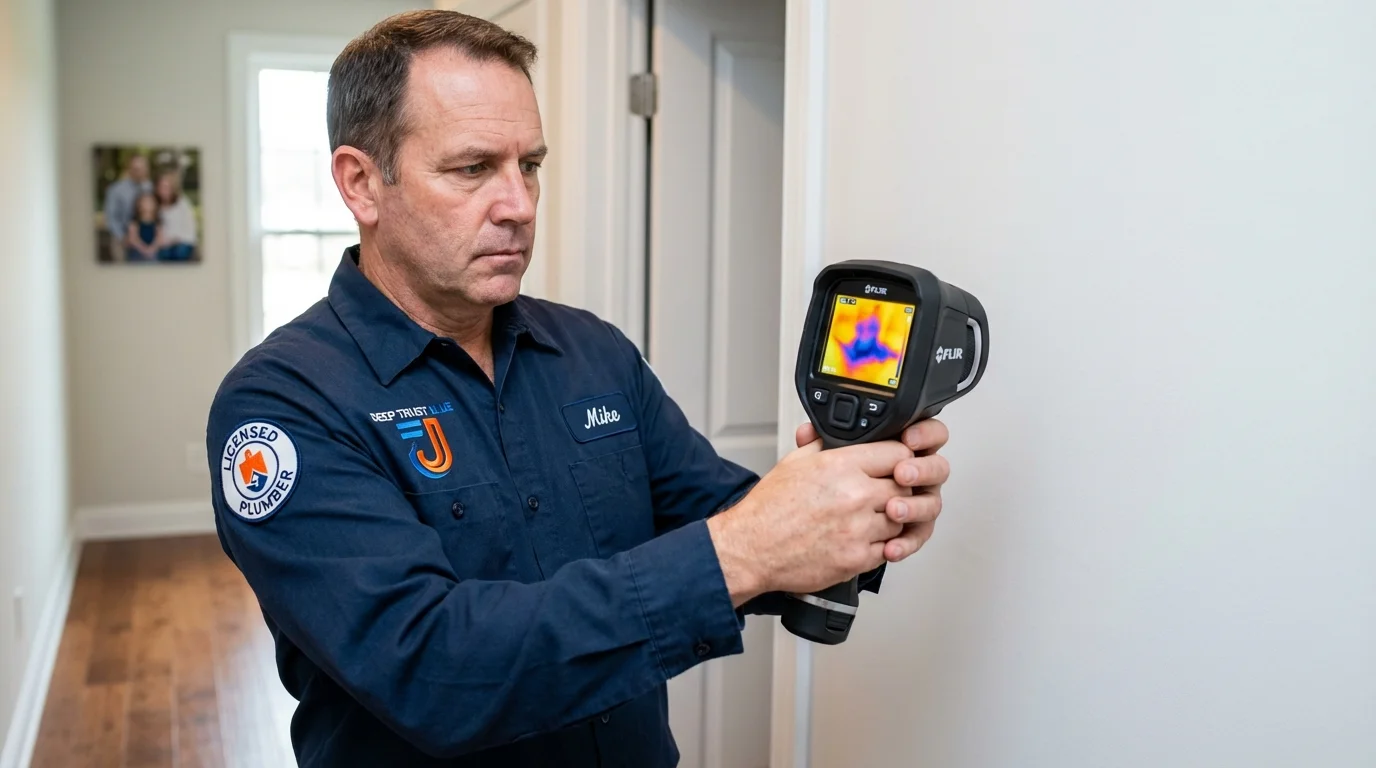 Thermal imaging leak detection by Johns Plumbing LLC in Lodi